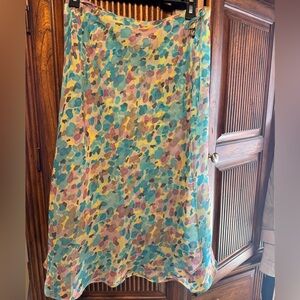 Cato Multicolor Floral A-Line Skirt
Size medium